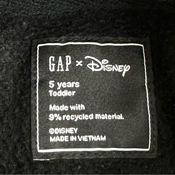 GAPKids X Disney Mickey Mouse Logo Hoodie Size 5 - Picture 3 of 8